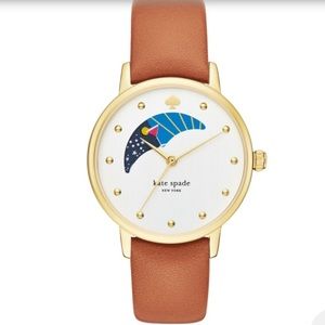 Kate Spade Luggage Moon Phase Metro Watch